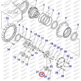 Сателлит, Шестерня Планетарная 20Y-27-22120 Komatsu Pc200-7, Pc200-8