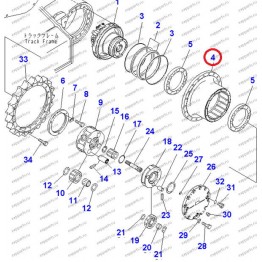 Корпус Редуктора Хода 20Y-27-31120 Komatsu Pc200-7