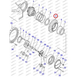 Корпус Редуктора Хода 22U-27-21182 Komatsu Pc220-7