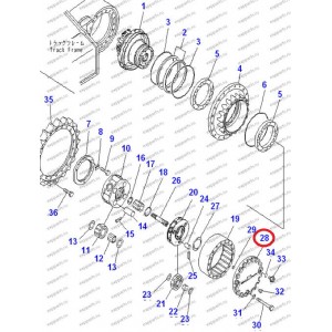 Крышка Редуктора 22U-27-21192 Komatsu Pc220-7