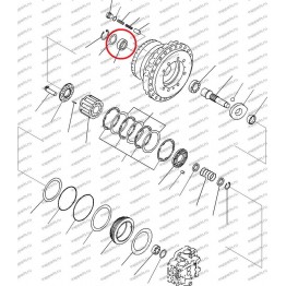 Сальник Вала Гидромотора 708-1F-12281 Komatsu Pc300-7