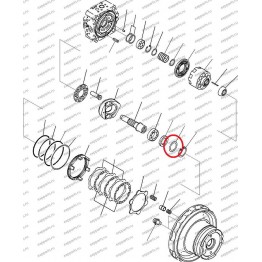 Шайба Упорная 708-8F-12230 Komatsu Pc200-7, Pc220-7