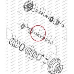 Вал Гидромотора Хода 708-8F-32111 Komatsu Pc200-6