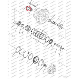 Кольцо Распорное 708-8H-32160 Komatsu Pc300-7