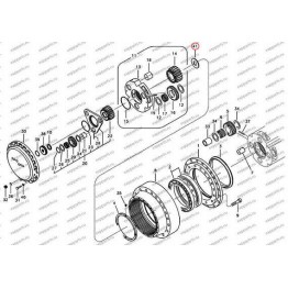 Кольцо Уплотнительное (3-Ая Ступень) Sa1036-00300 Volvo Ec290B, Ec360B