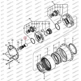 Муфта Шлицевая Соединительная Sa7117-30180 Volvo Ec210