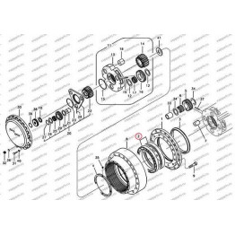 Подшипник Редуктора Хода Sa7117-38230 Volvo Ec290B Prime, Ec290B, Ec290C, Ec360B Prime, Ec360B