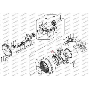 Подшипник Редуктора Хода Sa7117-38230 Volvo Ec290B Prime, Ec290B, Ec290C, Ec360B Prime, Ec360B