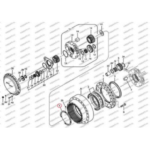 Гайка Стопорная Редуктора Хода Sa7117-38251 Volvo Ec290B, Ec360B