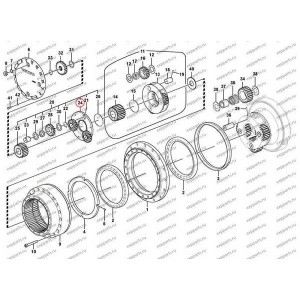 Блок Сателлитов (Водило) (1-Ая Ступень) Sa7117-38391 Volvo Ec290B