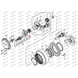 Шестерня Солнечная (2-Ая Ступень) Sa7117-38400 Volvo Ec290B, Ec360B