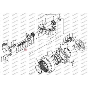 Блок Сателлитов В Сборе (1-Ая Ступень) Voe14551152 Volvo Ec360B