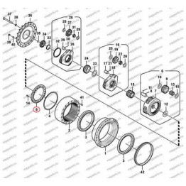 Гайка Стопорная Редуктора Хода Voe14566403 Volvo Ec290B Prime, Ec290C, Ec360B Prime