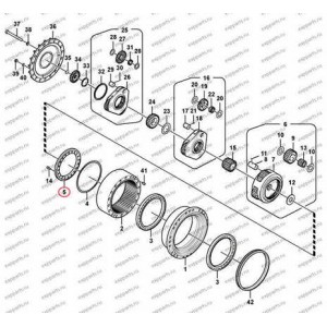 Гайка Стопорная Редуктора Хода Voe14566403 Volvo Ec290B Prime, Ec290C, Ec360B Prime