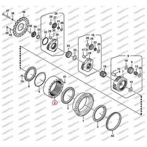 Венец Зубчатый Редуктора Хода Voe14566409 Volvo Ec290B Prime, Ec290C, Ec360B Prime