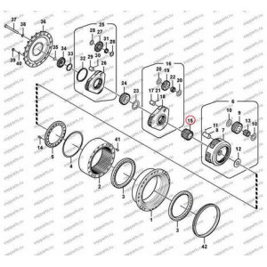 Шестерня Солнечная (3-Ая Ступень) Voe14566416 Volvo Ec290B Prime, Ec290C, Ec360B Prime