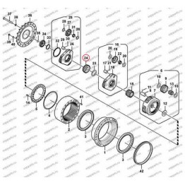 Шестерня Солнечная (2-Ая Ступень) Voe14566424 Volvo Ec290B Prime, Ec290C, Ec360B Prime