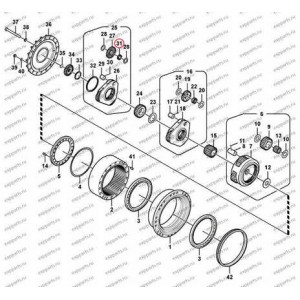 Подшипник Игольчатый (1-Ая Ступень) Voe14566427 Volvo Ec290B Prime, Ec290C, Ec360B Prime