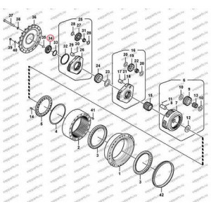 Шестерня Солнечная (1-Ая Ступень) Voe14566431 Volvo Ec360B Prime