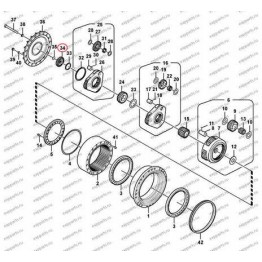 Шестерня Солнечная (1-Ая Ступень) Voe14570934 Volvo Ec290B Prime, Ec290C